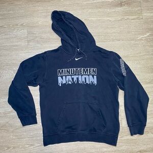 Authentic Nike UMass Minutemen Hoodie Sweatshirt Men's Size SMALL